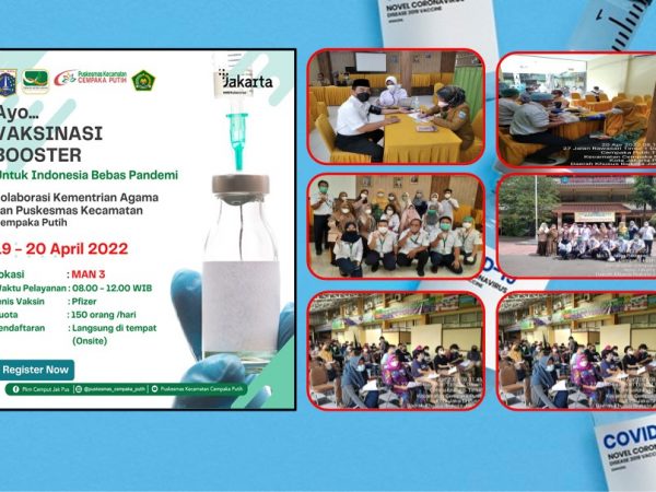 VAKSINASI BOOSTER KOLABORASI KEMENTERIAN AGAMA DAN PUSKESMAS CEMPAKA PUTIH VAKSINASI BOOSTER KOLABORASI KEMENTERIAN AGAMA DAN PUSKESMAS CEMPAKA PUTIH