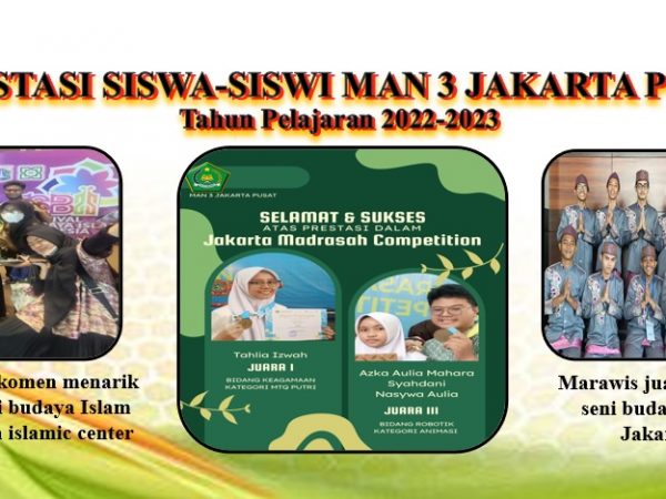 Prestasi siswa-siswi MAN 3 Jakarta Pusat