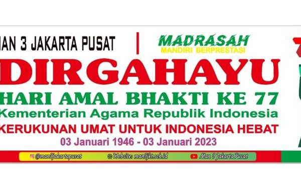Hari Amal Bakti Kementerian Agama (MAN 3 Jakarta Pusat)